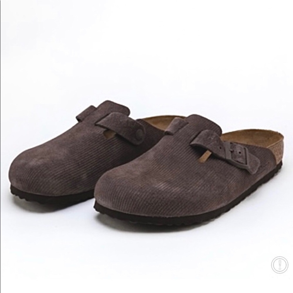 BIRKENSTOCK⚡️Birkenstock x Stüssy Boston Corduroy Suede Closed Toe Clog Sandals